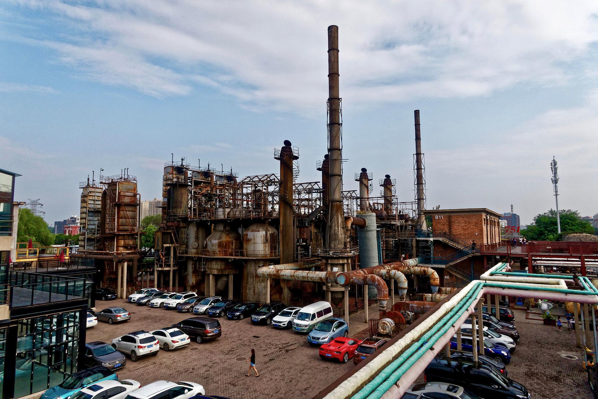 Antigua zona industrial en Pekín